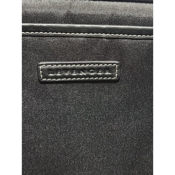 Levenger Black Leather Backpack Day One Shoulder Bag Sling Swing Pack Saddle Bag - Picture 8 of 16